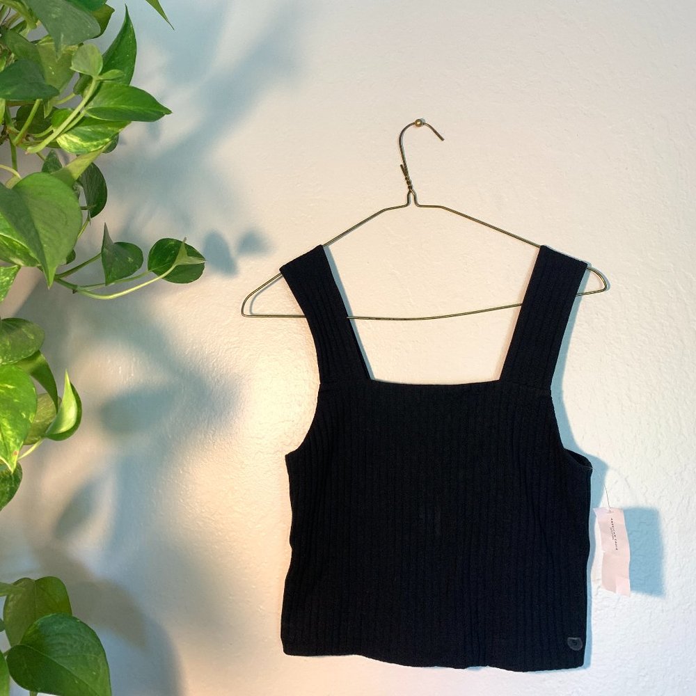 Brand New Black Ribbed Tank From American Eagle